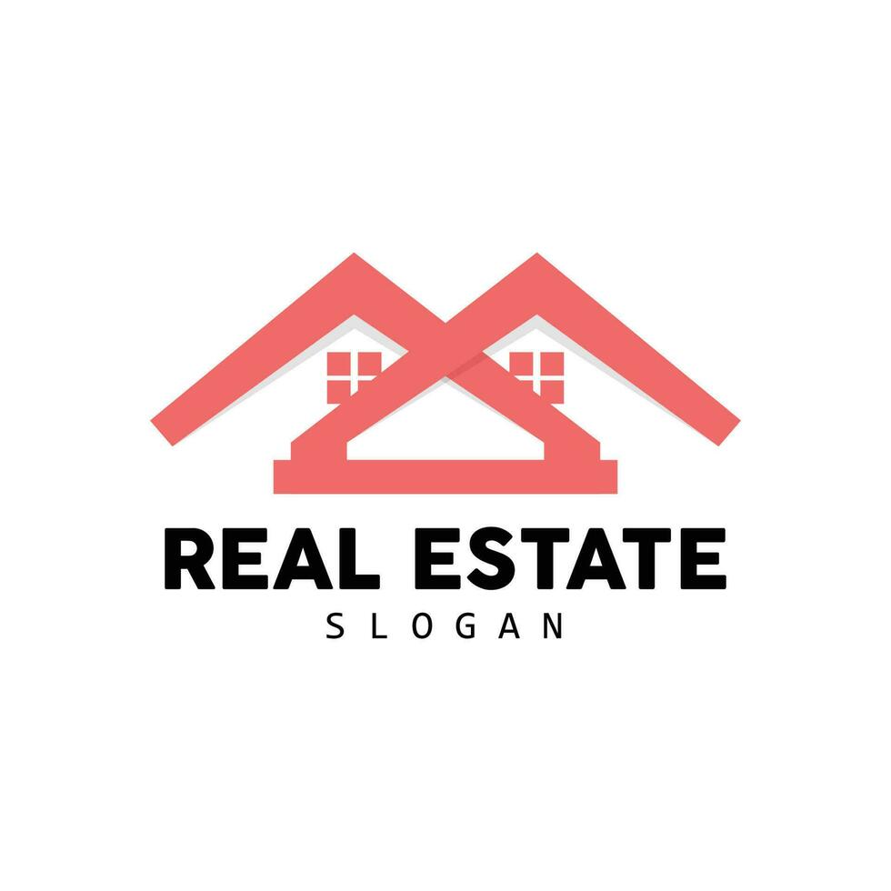 House Logo, Real Estate Logo Construction Building Vector, Minimalist Elegant Design, Icon Symbol Illustration vector