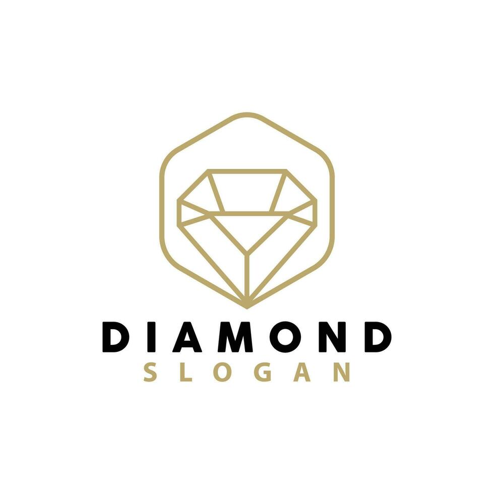 Emerald Logo, Gemstone Vector, Luxurious Premium Vintage Retro Elegant Design, Diamond Jewelry Icon, Symbol Illustration vector