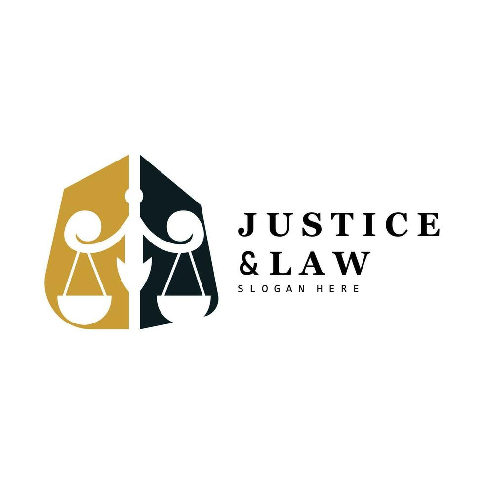 Justice Logo, Retro Vintage Theme Design, Law Vector, Law Firm, Scales Illustration Symbol Icon vector