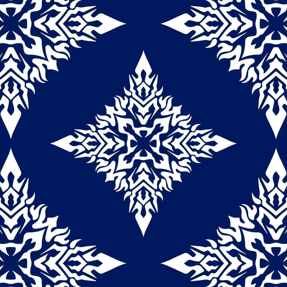 geometric cool abstract floral pattern vector