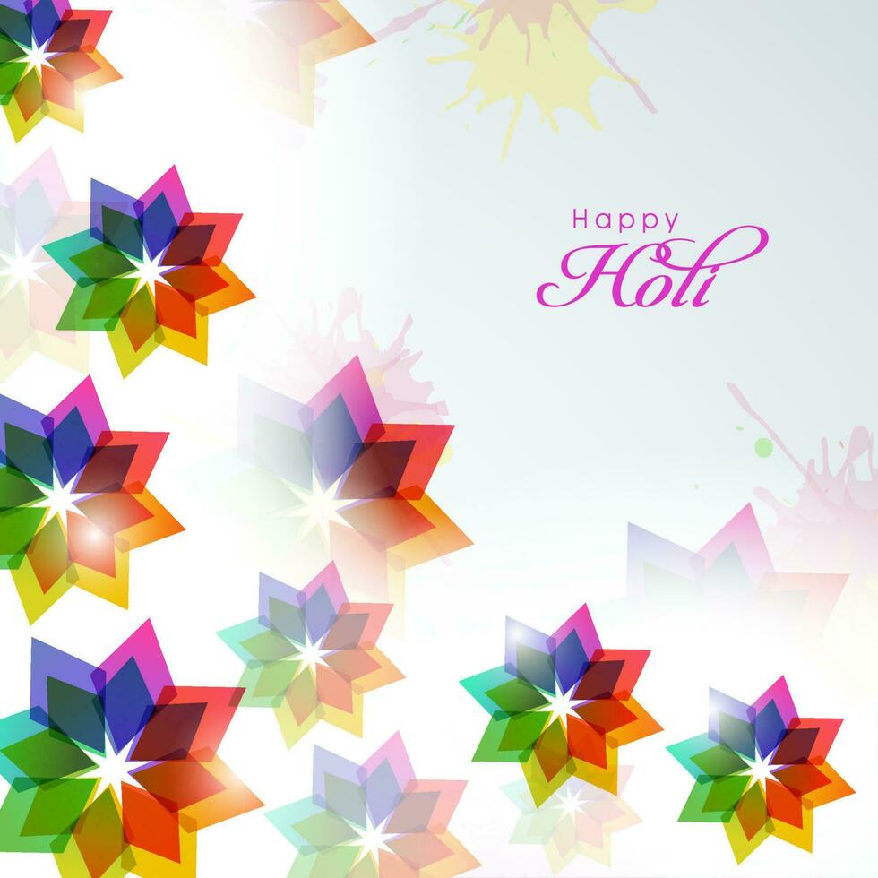 Indian Festival of Colors, Happy Holi Concept. vector