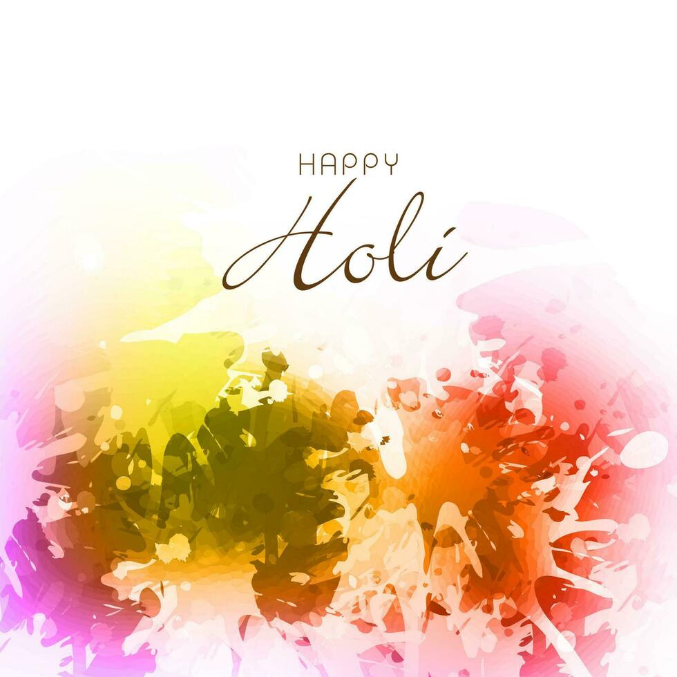 Indian Festival of Colors, Happy Holi Concept. vector