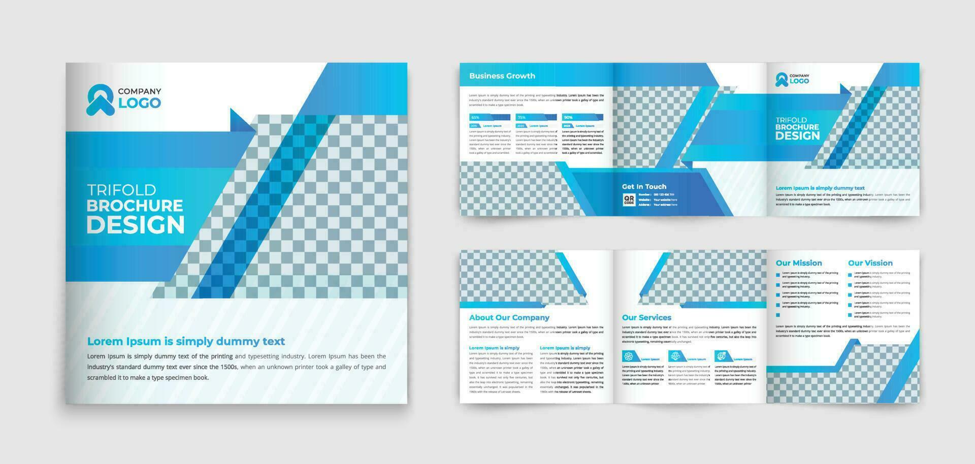 Corporate trifold square brochure 6 pages template design 23683379 Corporate trifold square brochure 6 pages template design 23683379