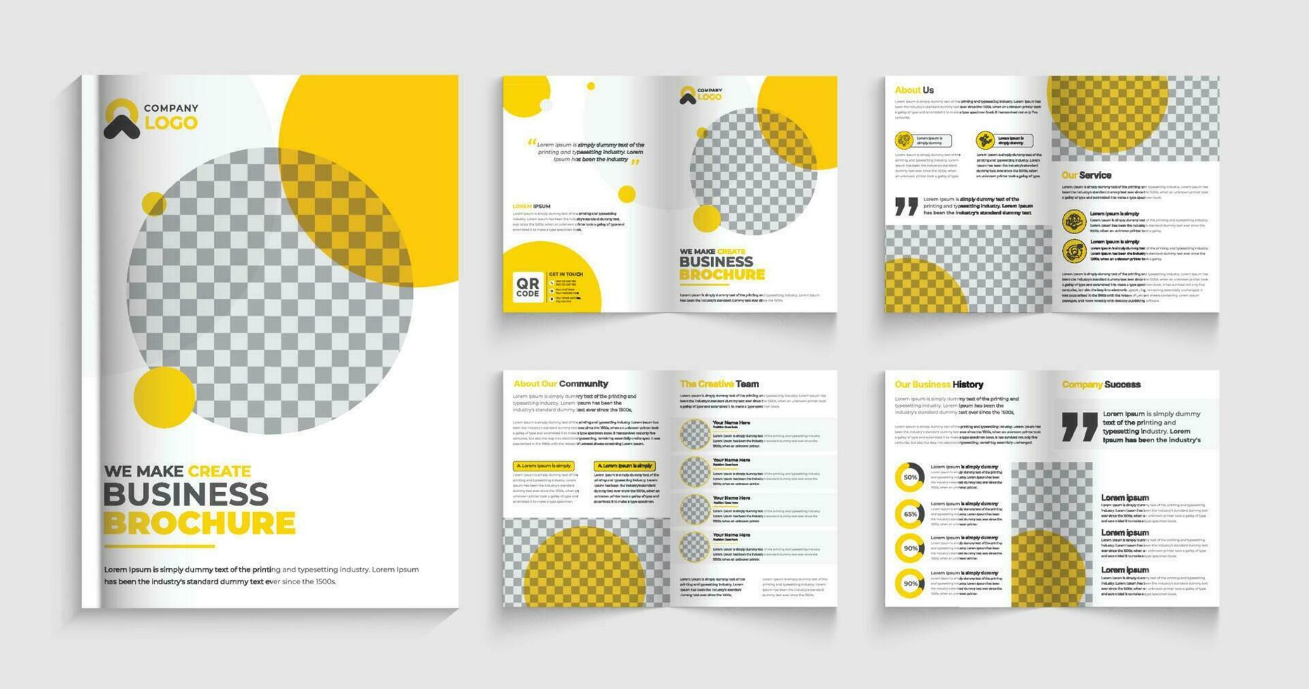 Corporate business template design yellow colour shape professional design vector