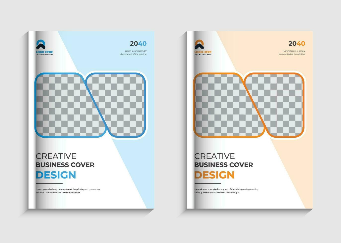 Minimal corporate business cover design template vector