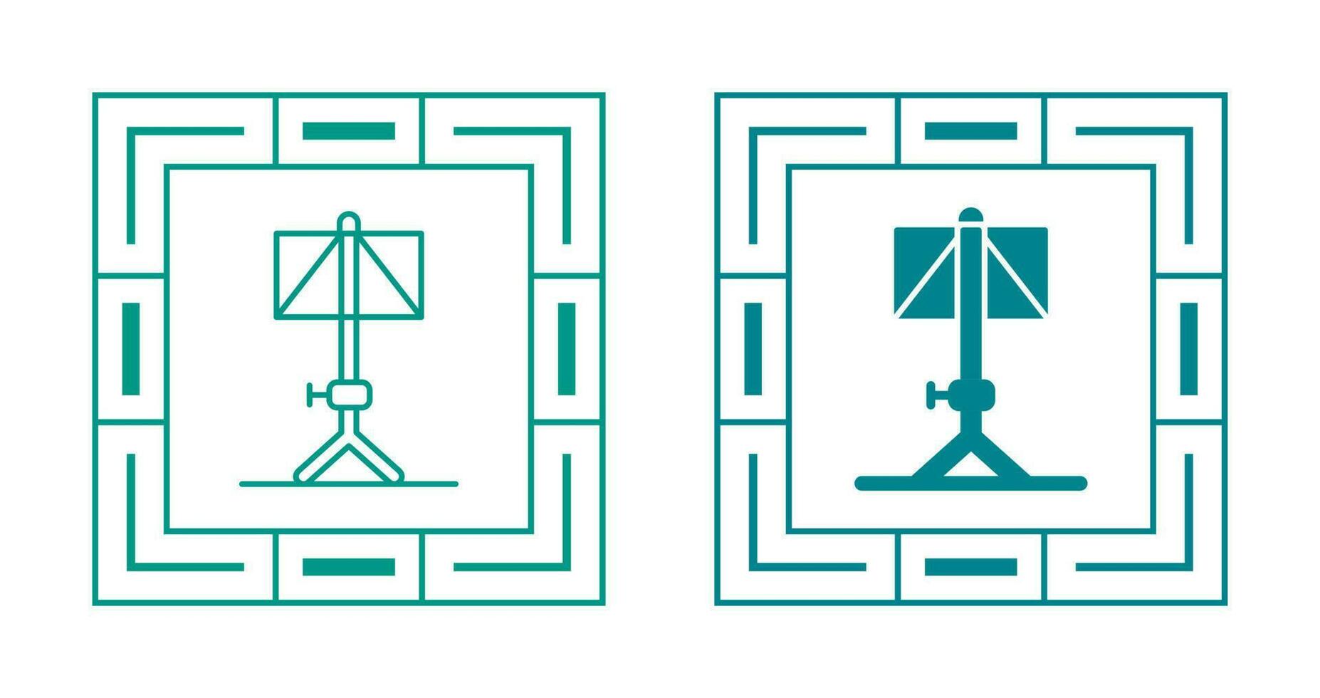 Music Stand Vector Icon