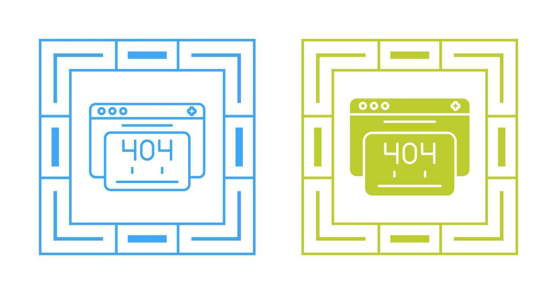 404 Error Vector Icon