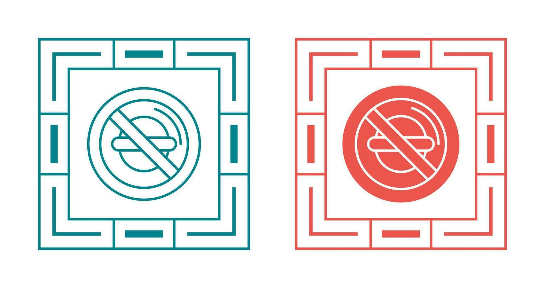 No Food Vector Icon