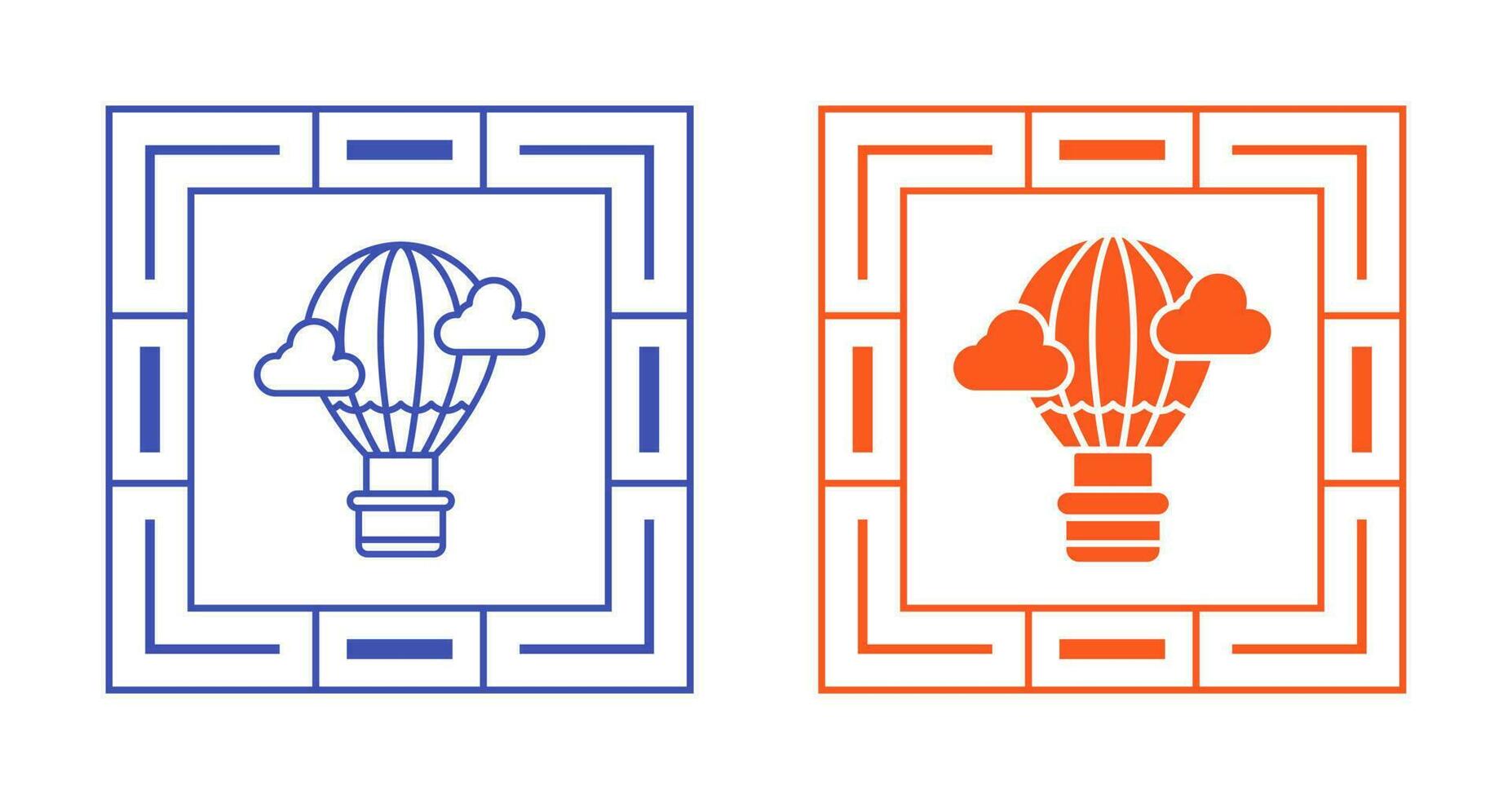 Hot Air Balloon Vector Icon