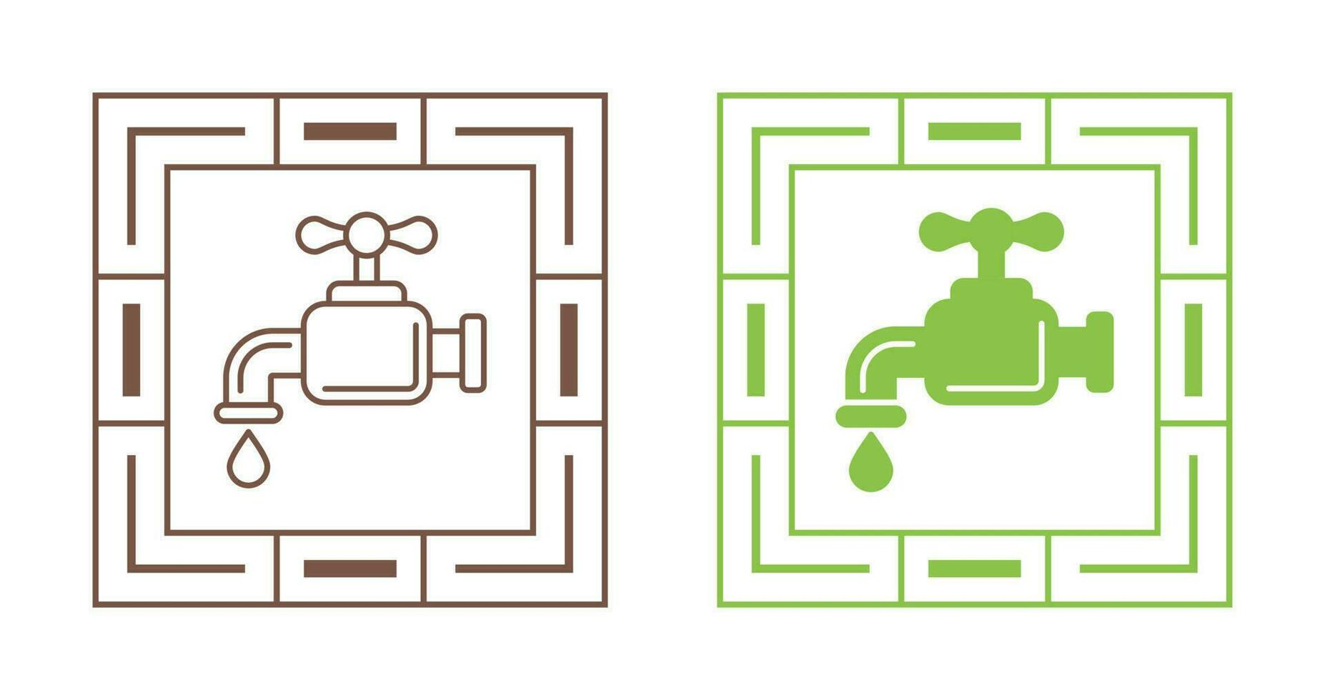 Water Faucet Vector Icon