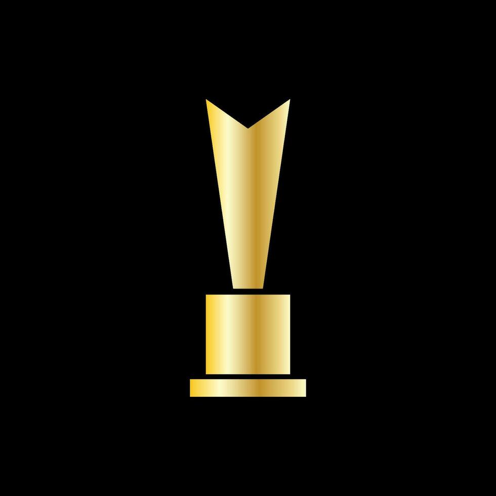 trophy icon vector illustration. trophy icon vector eps