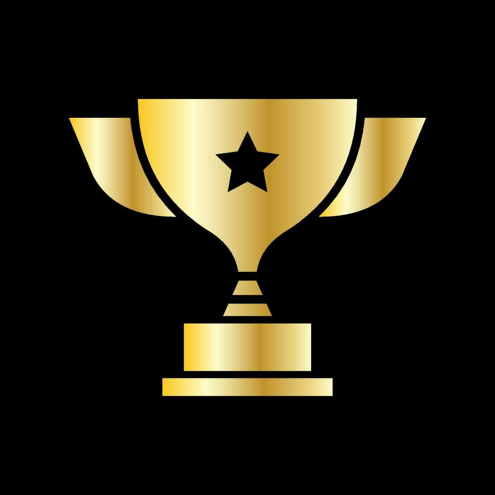 trophy icon vector illustration. trophy icon vector eps