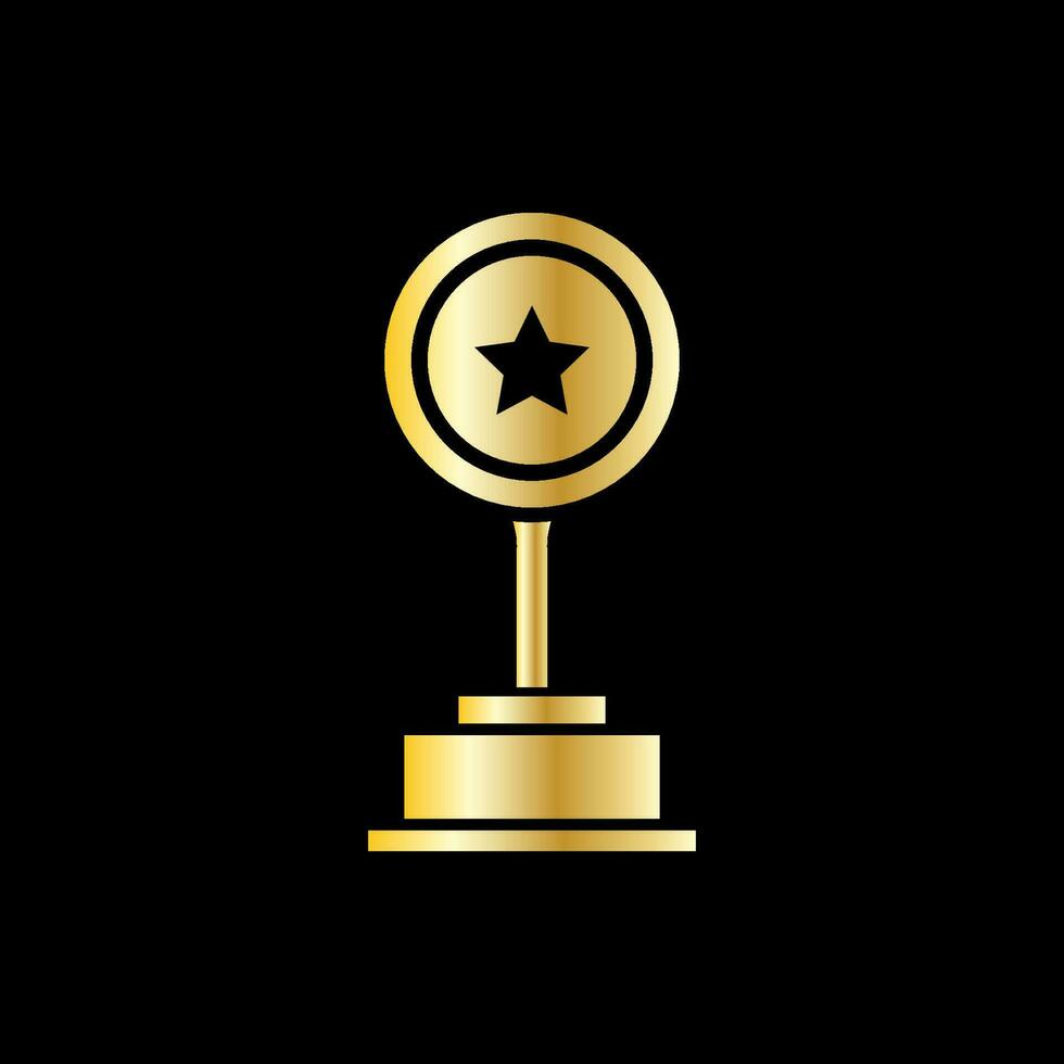 trophy icon vector illustration. trophy icon vector eps