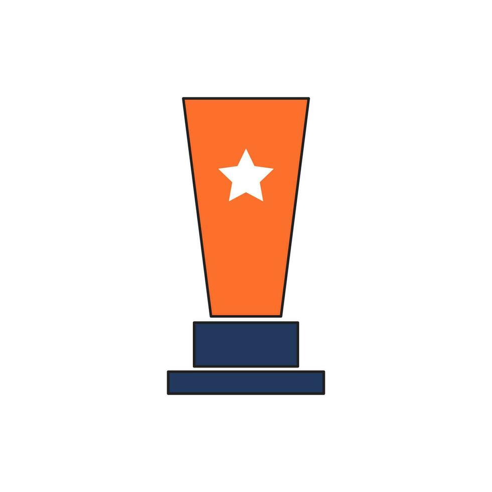 trophy icon vector illustration. trophy icon vector eps