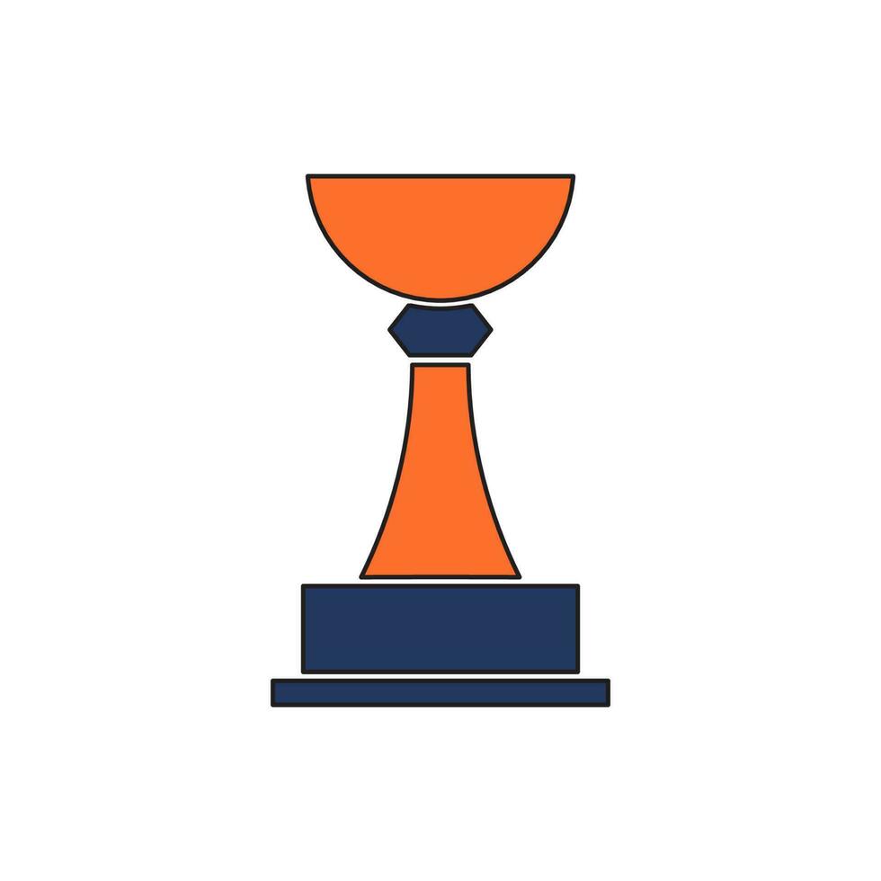 trophy icon vector illustration. trophy icon vector eps