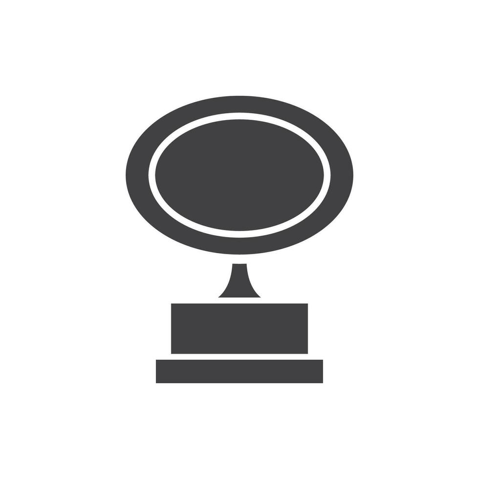 trophy icon vector illustration. trophy icon vector eps