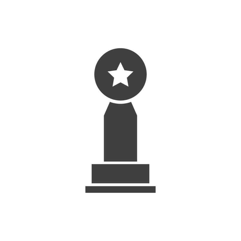 trophy icon vector illustration. trophy icon vector eps