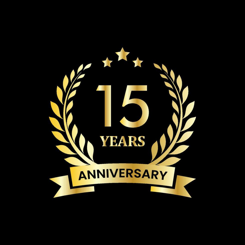 Illustration vector graphic anniversary logo design template