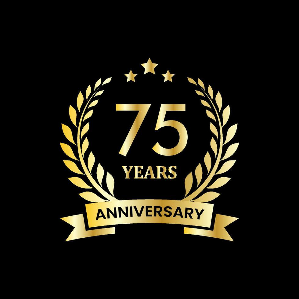 Illustration vector graphic anniversary logo design template