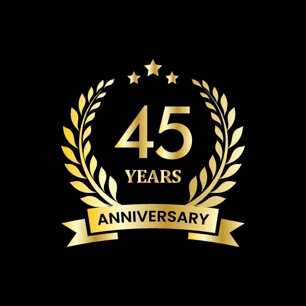 Illustration vector graphic anniversary logo design template