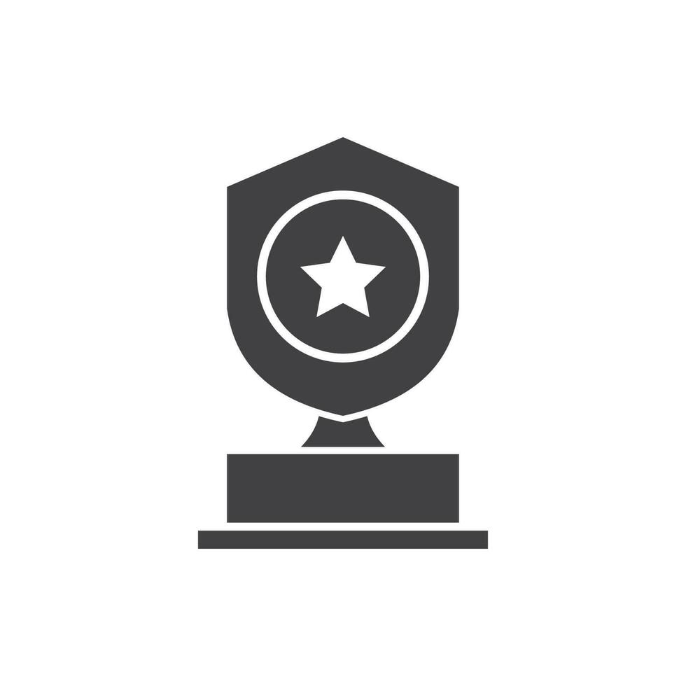 trophy icon vector illustration isolated on white background