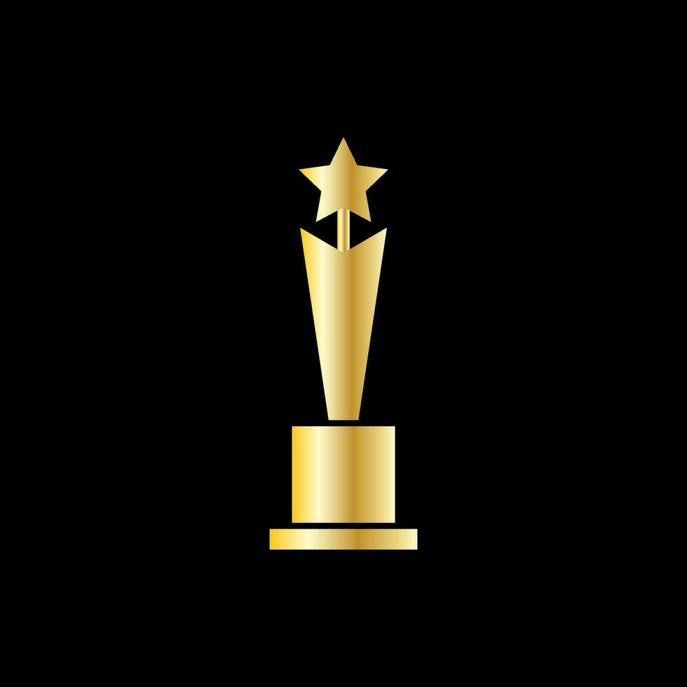 trophy icon vector illustration. trophy icon vector eps