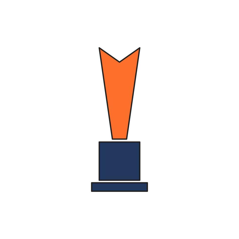 trophy icon vector illustration. trophy icon vector eps