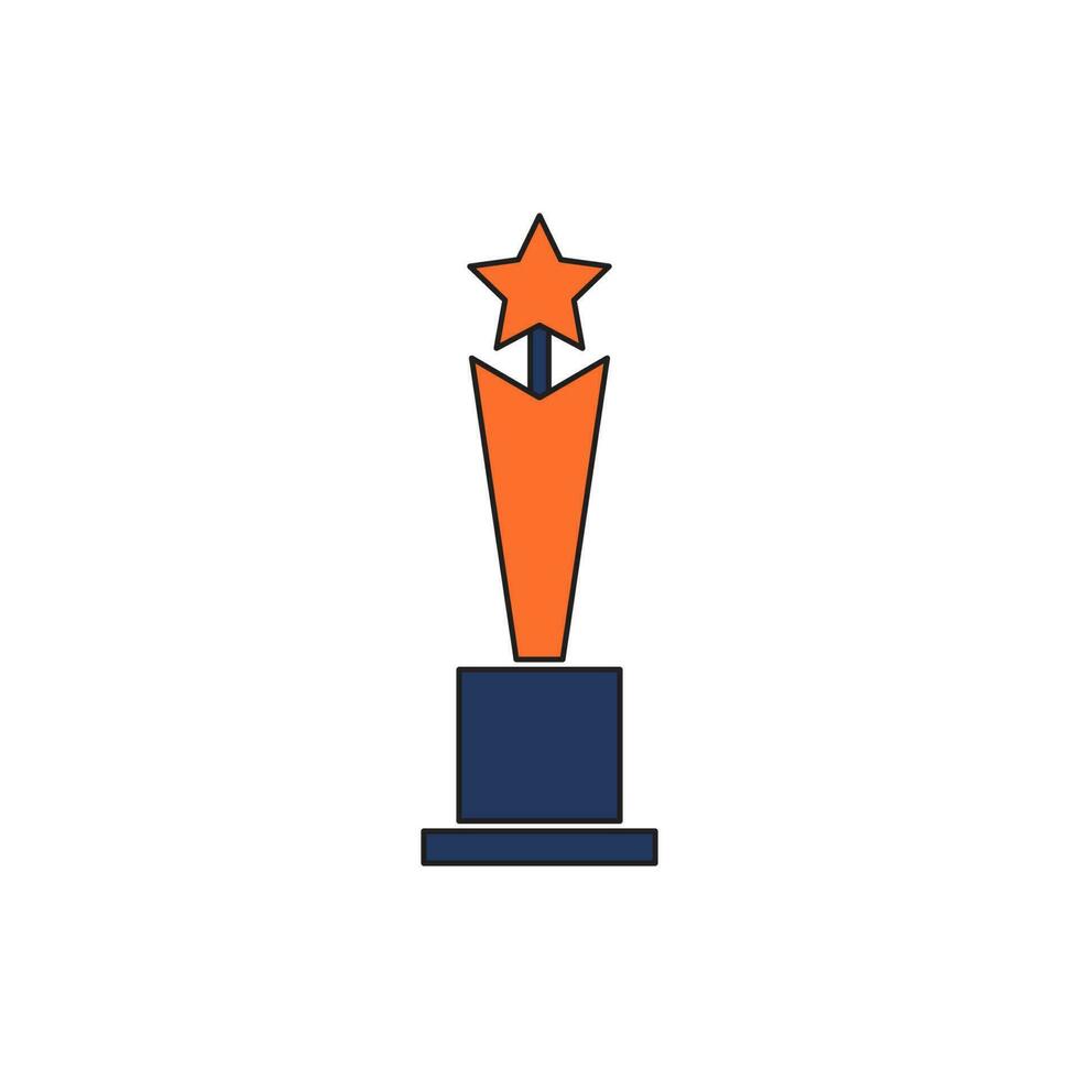 trophy icon vector illustration. trophy icon vector eps