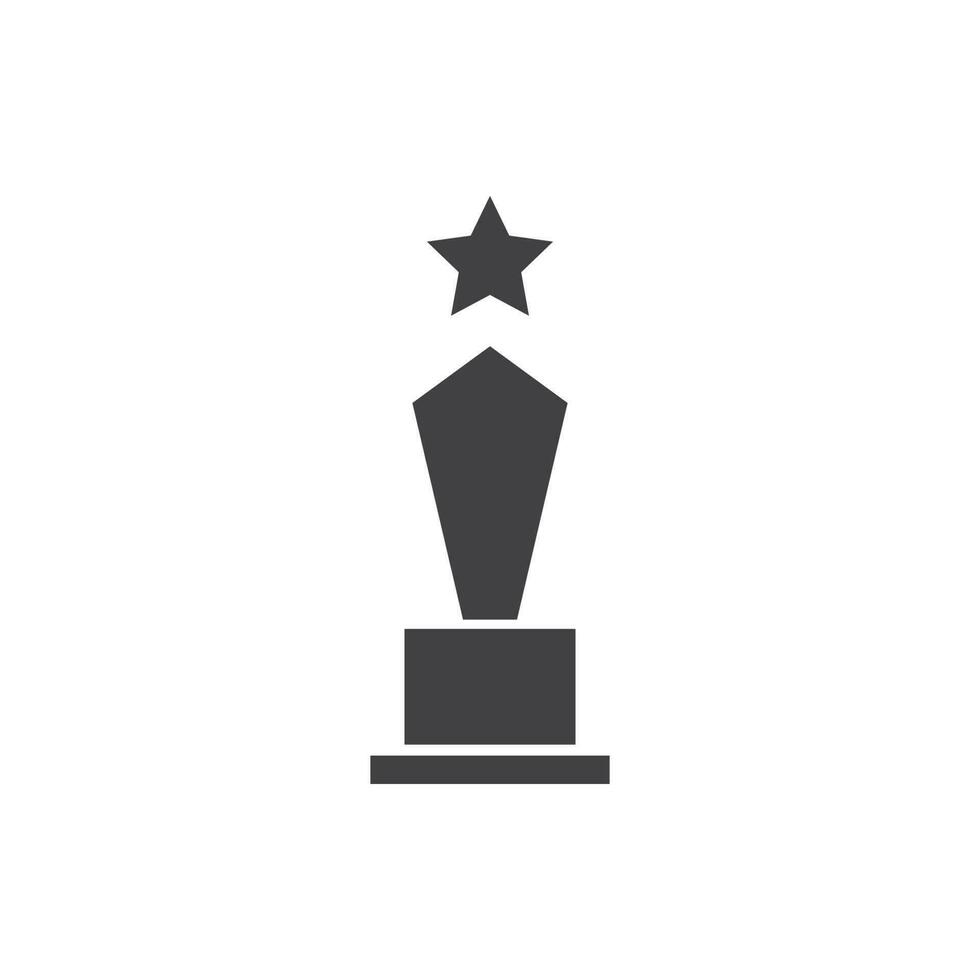 trophy icon vector illustration. trophy icon vector eps