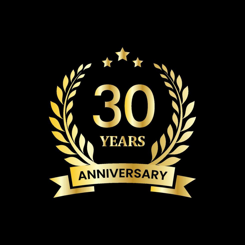 Illustration vector graphic anniversary logo design template