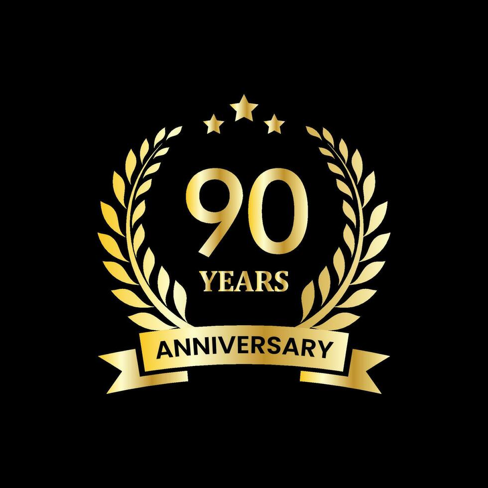 Illustration vector graphic anniversary logo design template