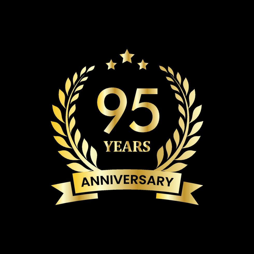 Illustration vector graphic anniversary logo design template
