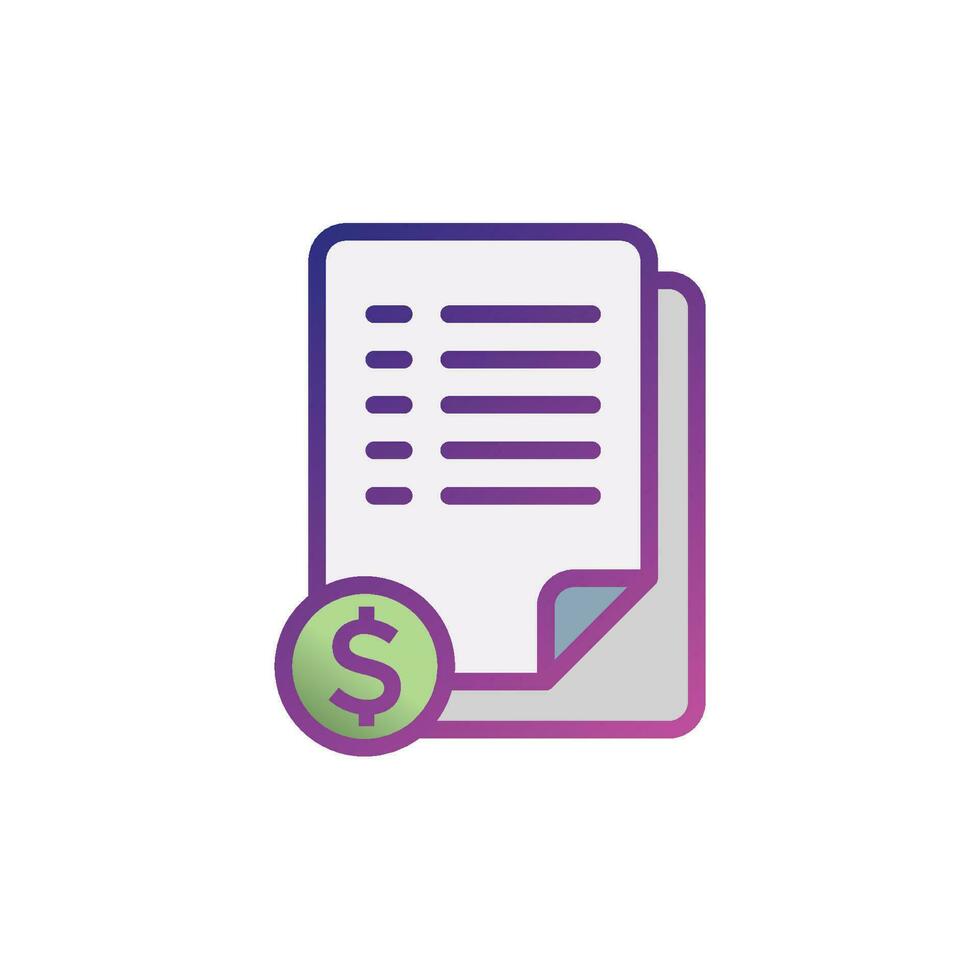 bill icon design vector