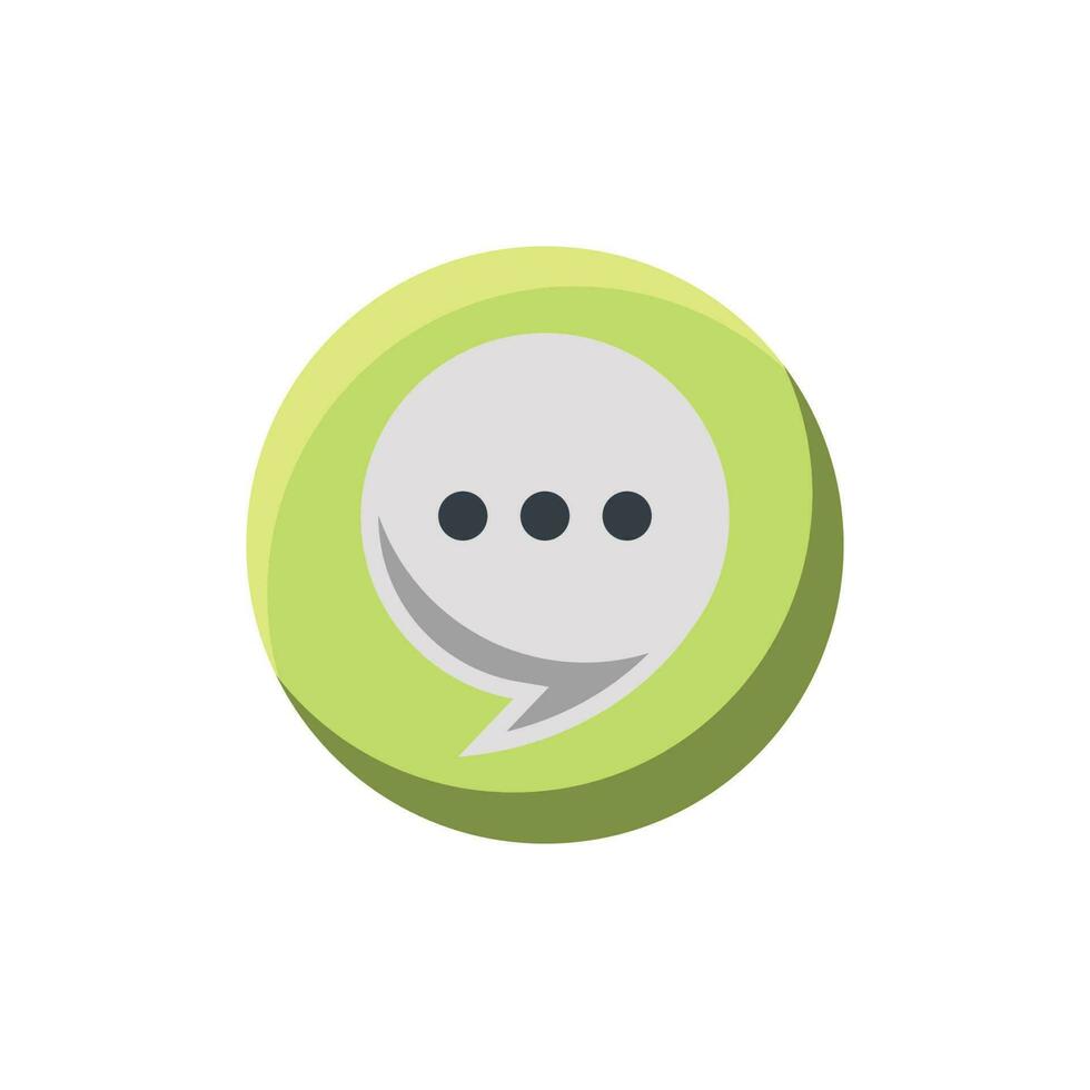 chat icon design vector template