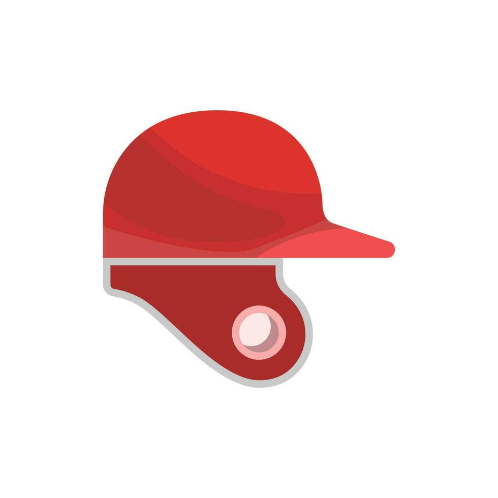 baseball helmet icon design vector