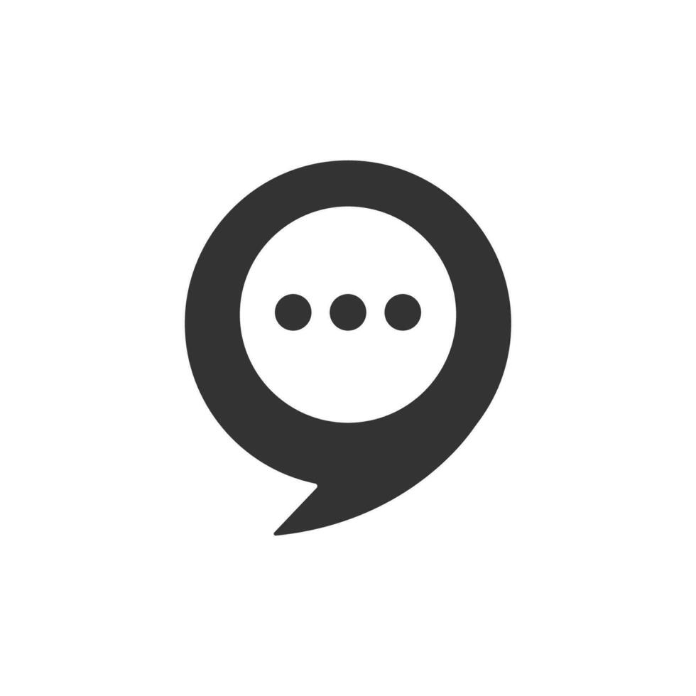 chat icon design vector template