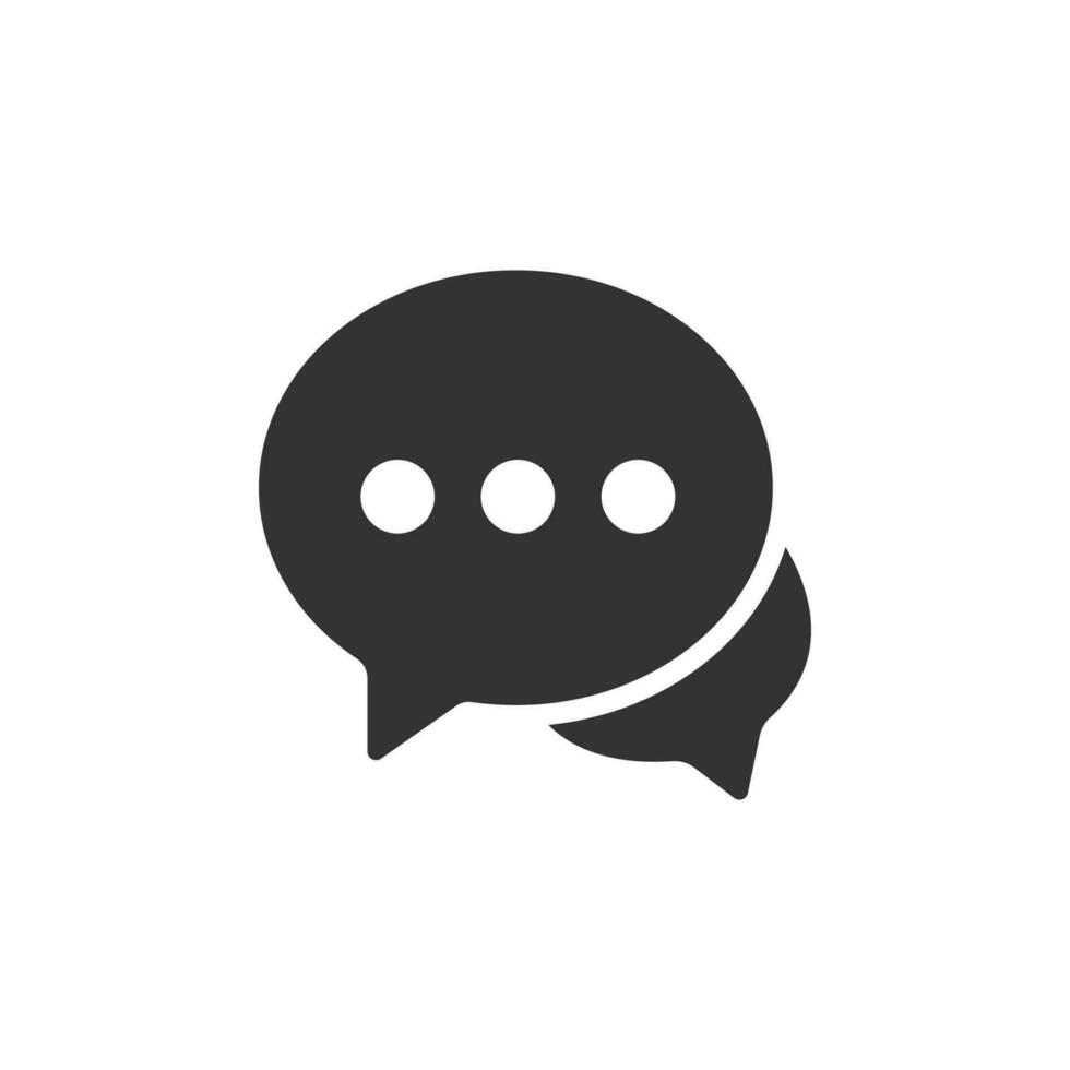 chat icon design vector template