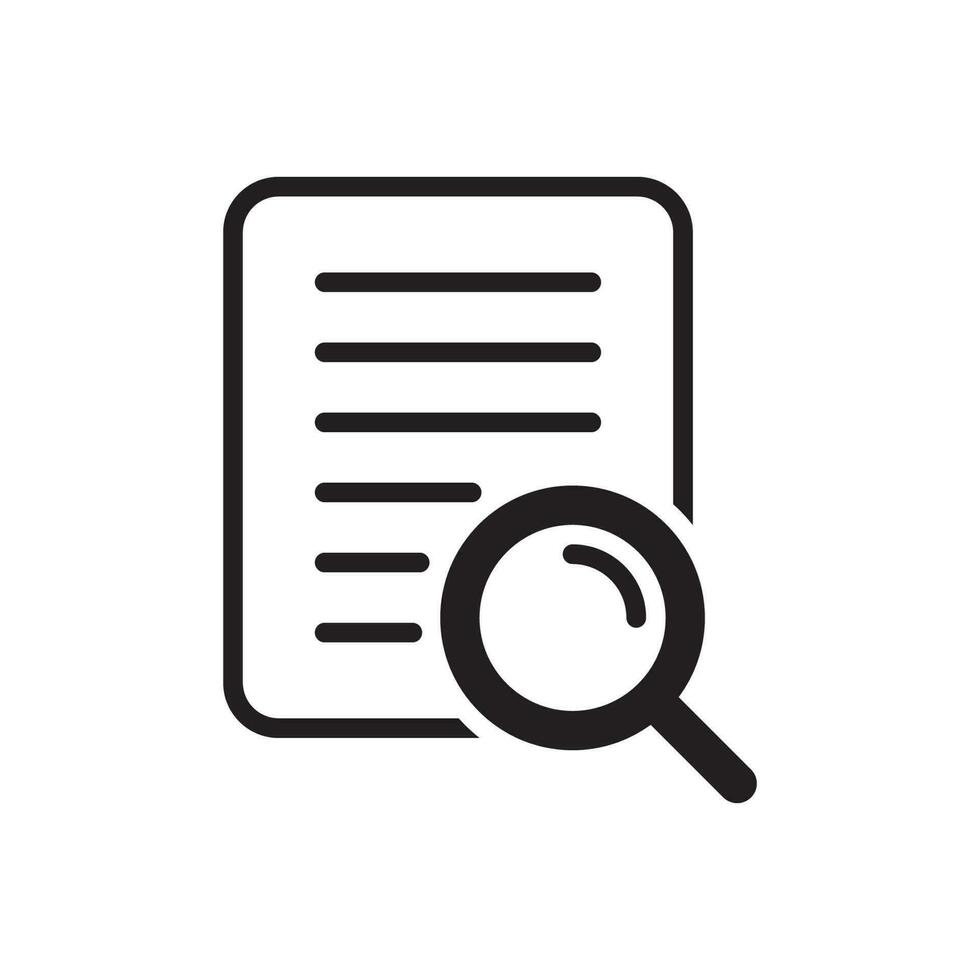 document search icon design vector template