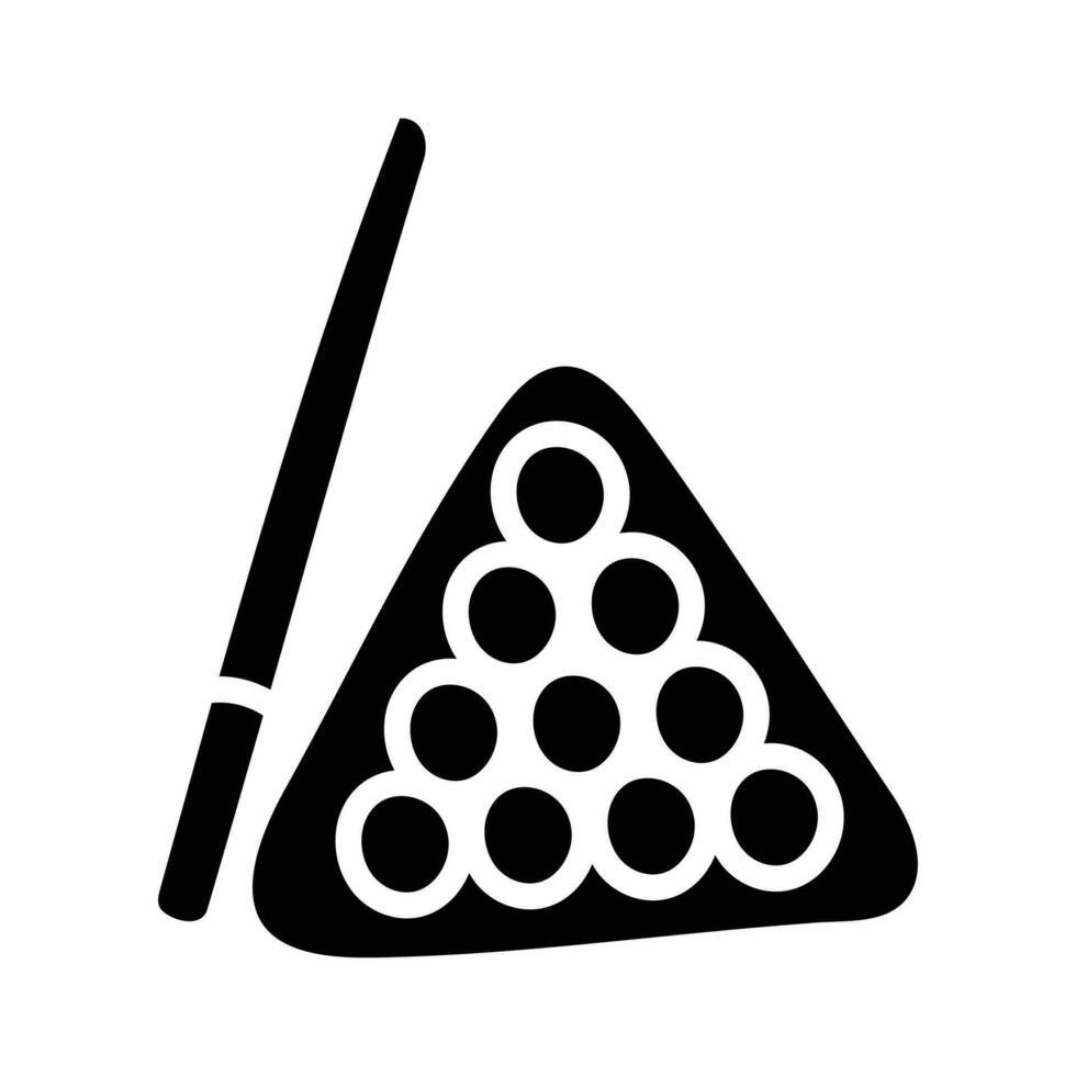 snooker estante vector sólido icono diseño ilustración. olímpico símbolo en blanco antecedentes eps 10 archivo