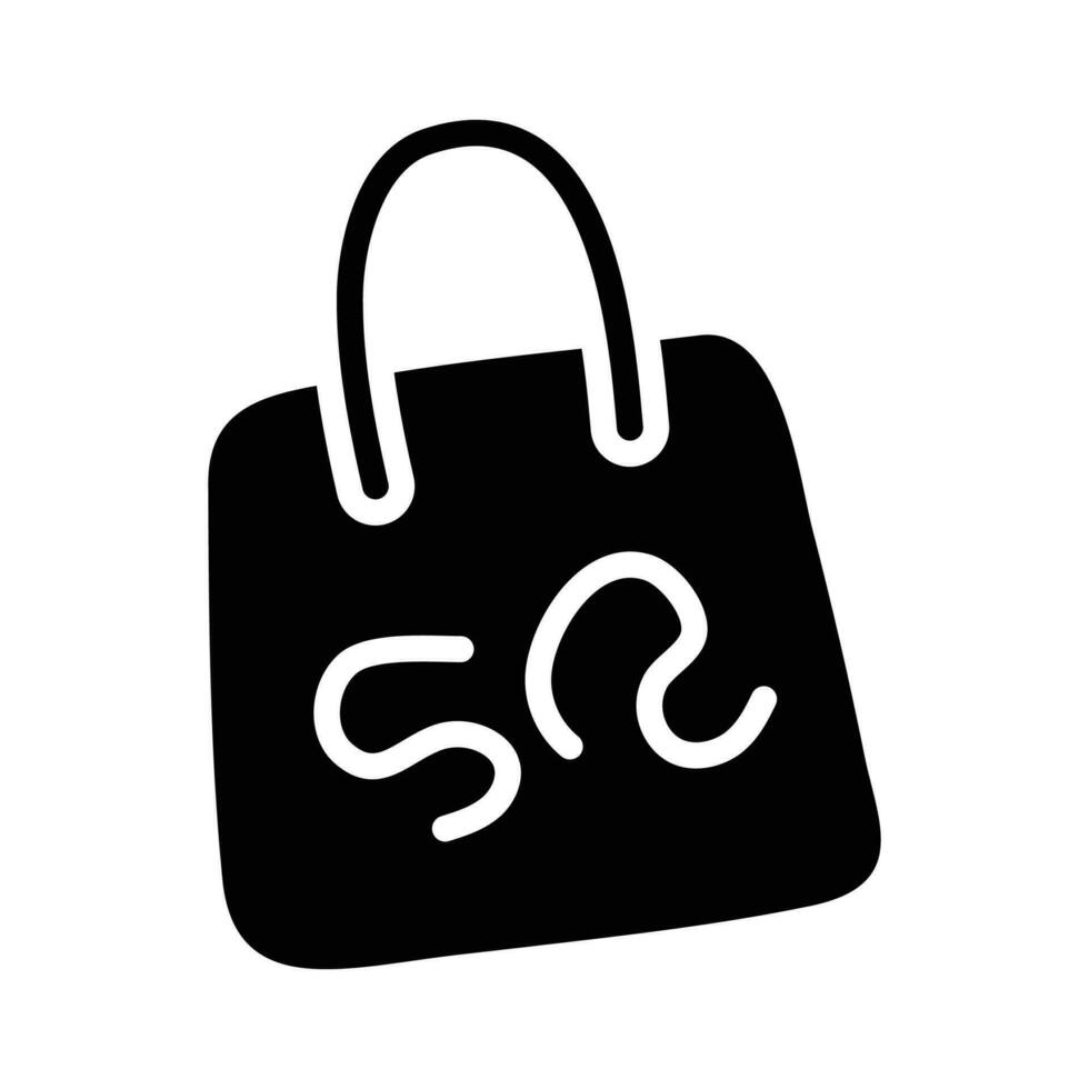 Goodie Bag vector Solid Icon Design illustration. Party and Celebrate Symbol on White background EPS 10 File