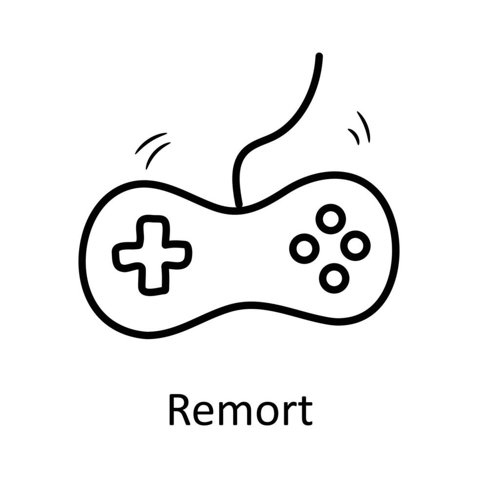 Remote vector outline Icon Design illustration. Toys Symbol on White background EPS 10 File