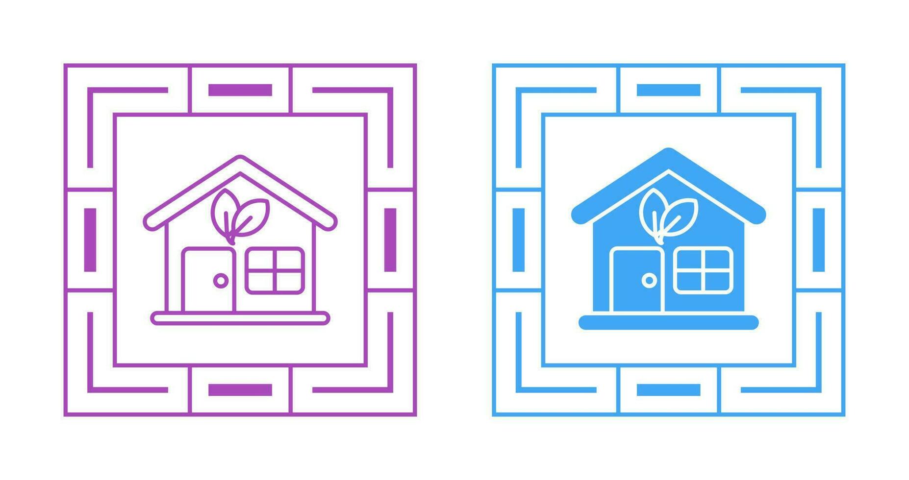Eco House Vector Icon