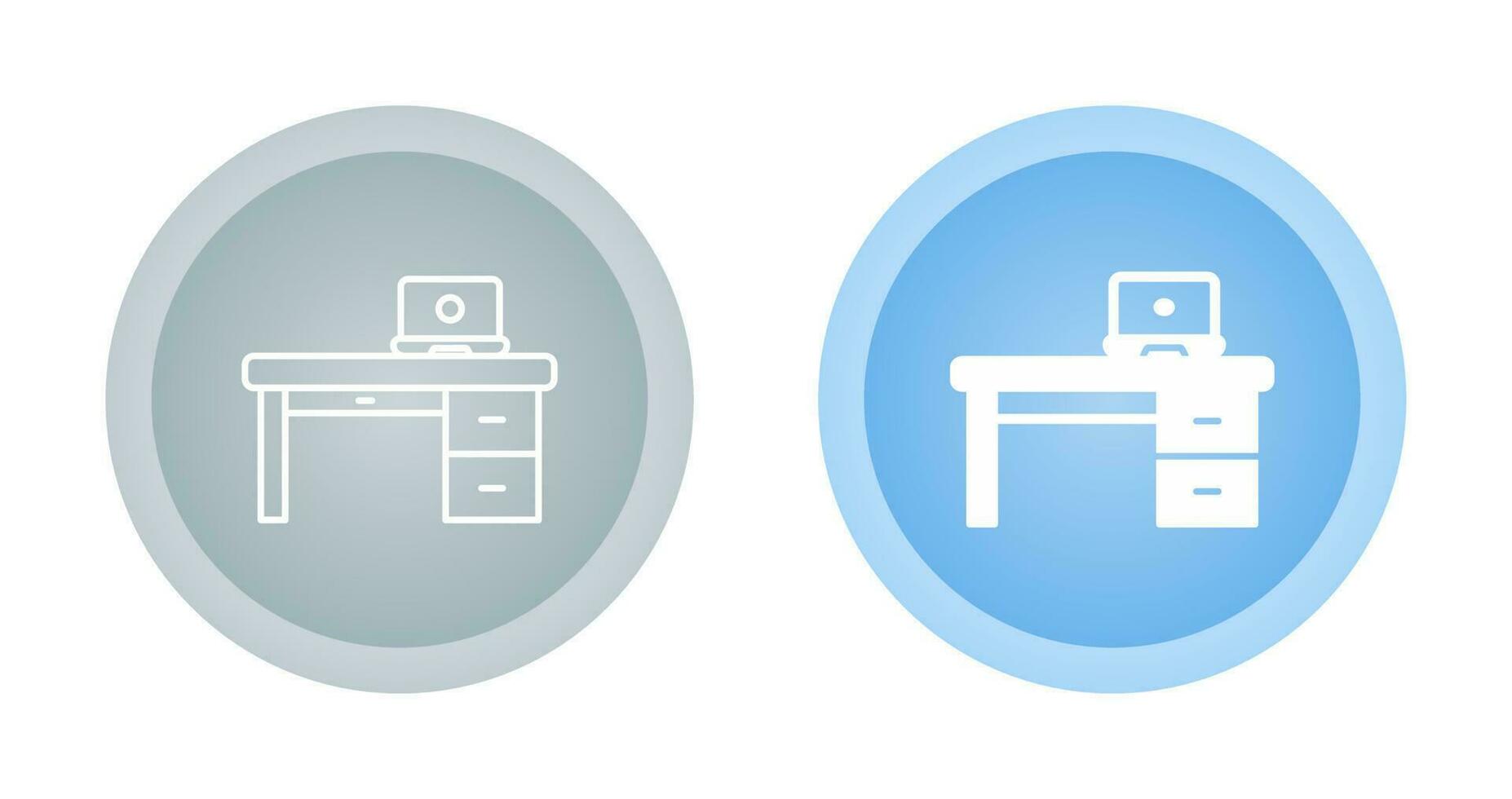 Office Desk Vector Icon