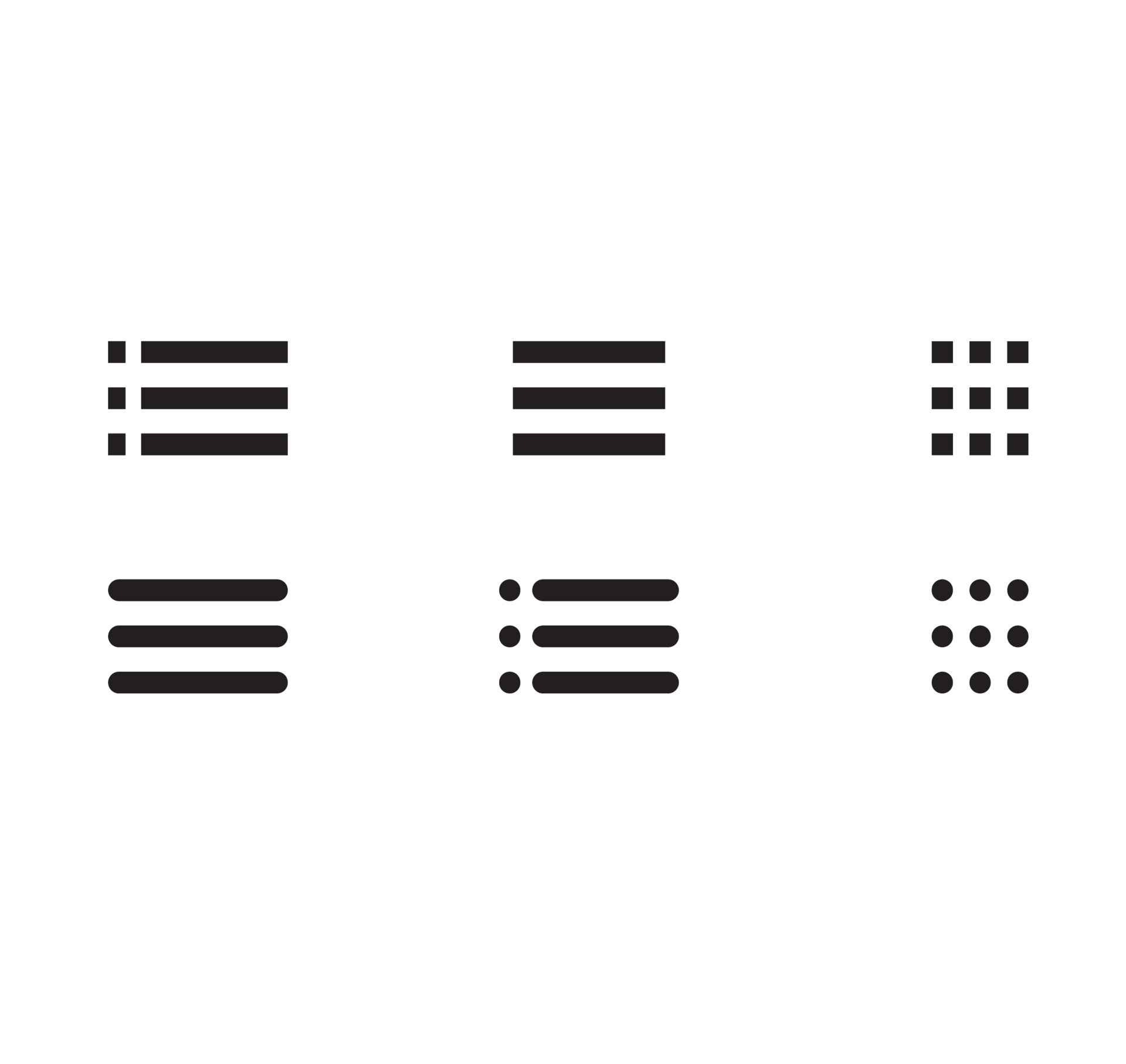 Navigation menu icon. Menu icon set. 23685341 Vector Art at Vecteezy