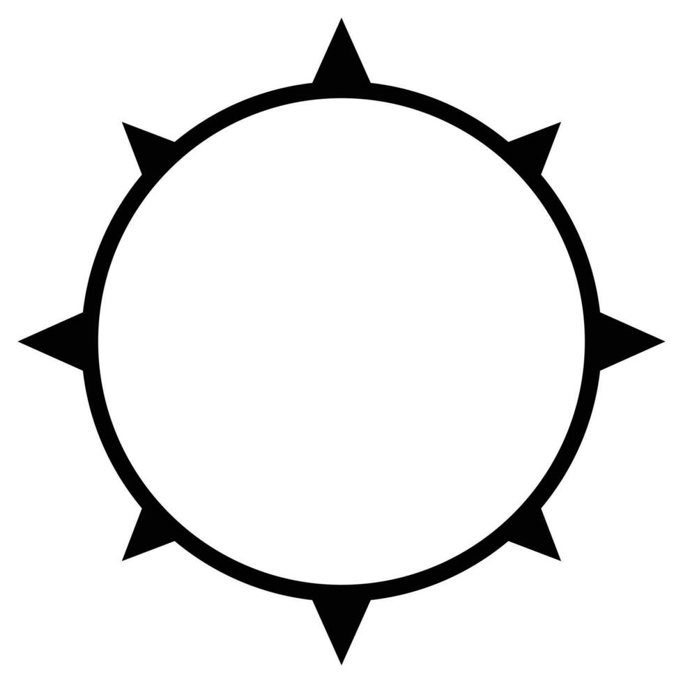 Compass vector icon design. Wind rose flat icon.