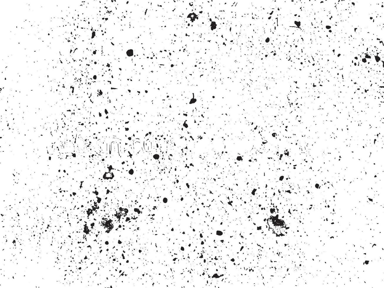 Distressed Black Texture with Dark Grainy Texture, Dust Overlay, and Rusted White Effect on White Background - Grunge Design Elements in Vector Illustration, EPS 10
