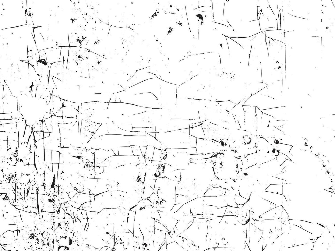 Black and White Grunge Distress Overlay Texture for Design Projects vector