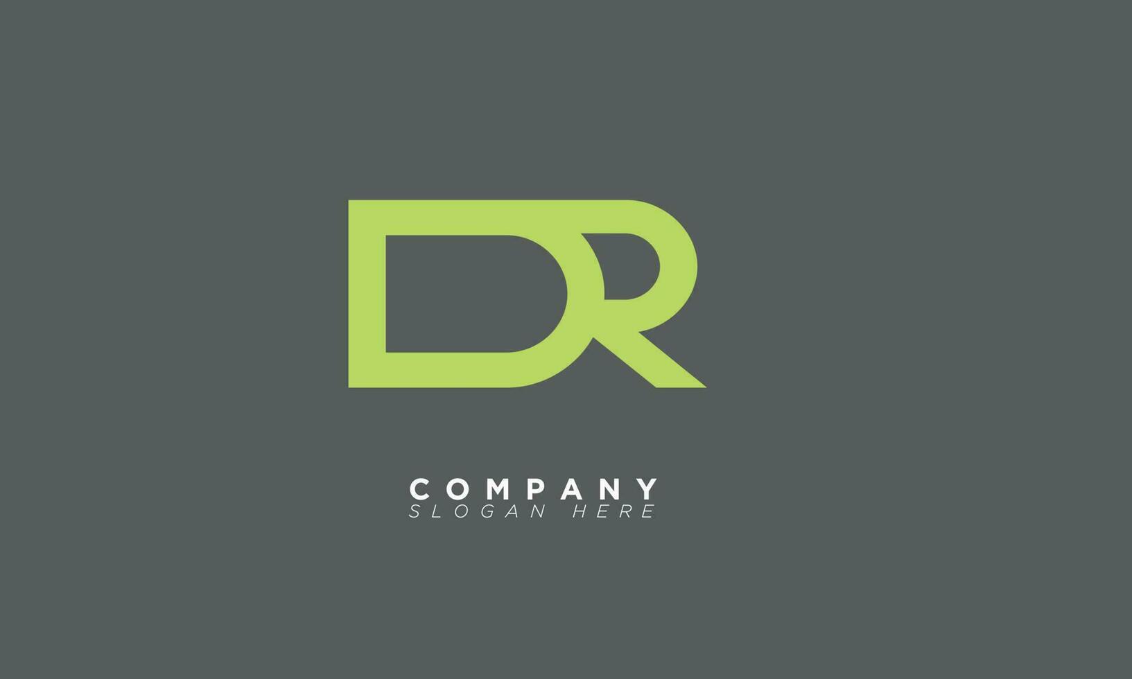 DR Alphabet letters Initials Monogram logo and RD vector
