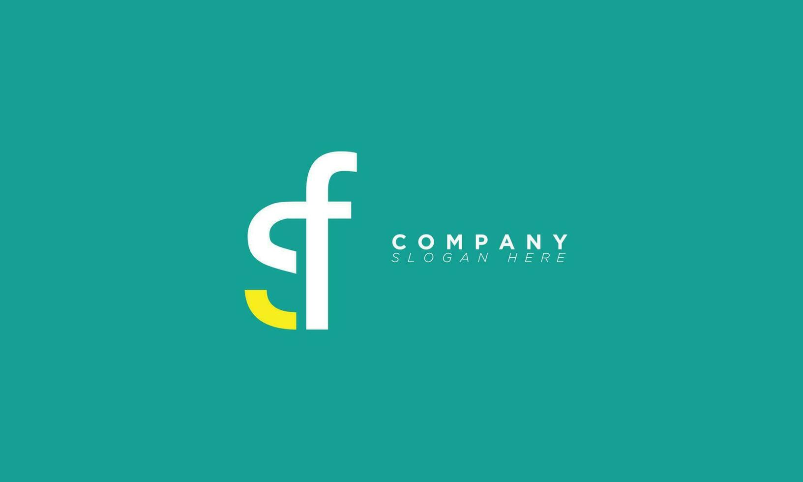 SF Alphabet letters Initials Monogram logo and FS vector