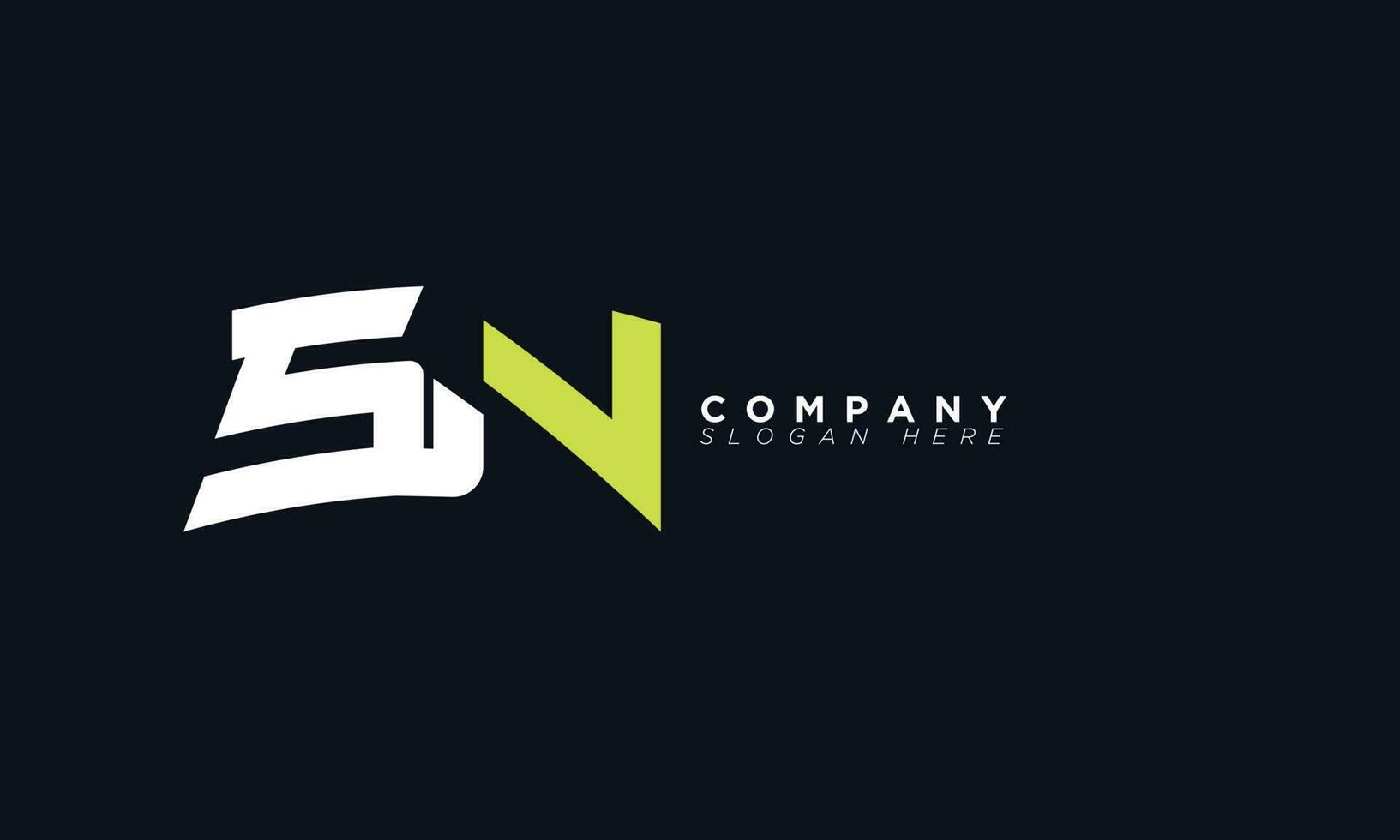 SN Alphabet letters Initials Monogram logo and NS vector